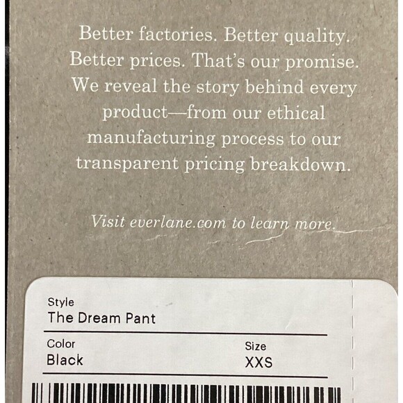 Everlane The Dream Pant Black Knit Trouser Pants Pull On Women’s Size XXS NWT - Picture 14 of 14